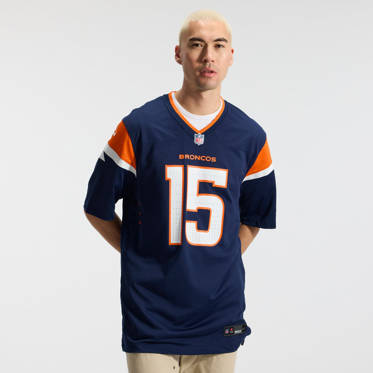Men's Denver Broncos Nik Bonitto Navy Alternate Jersey