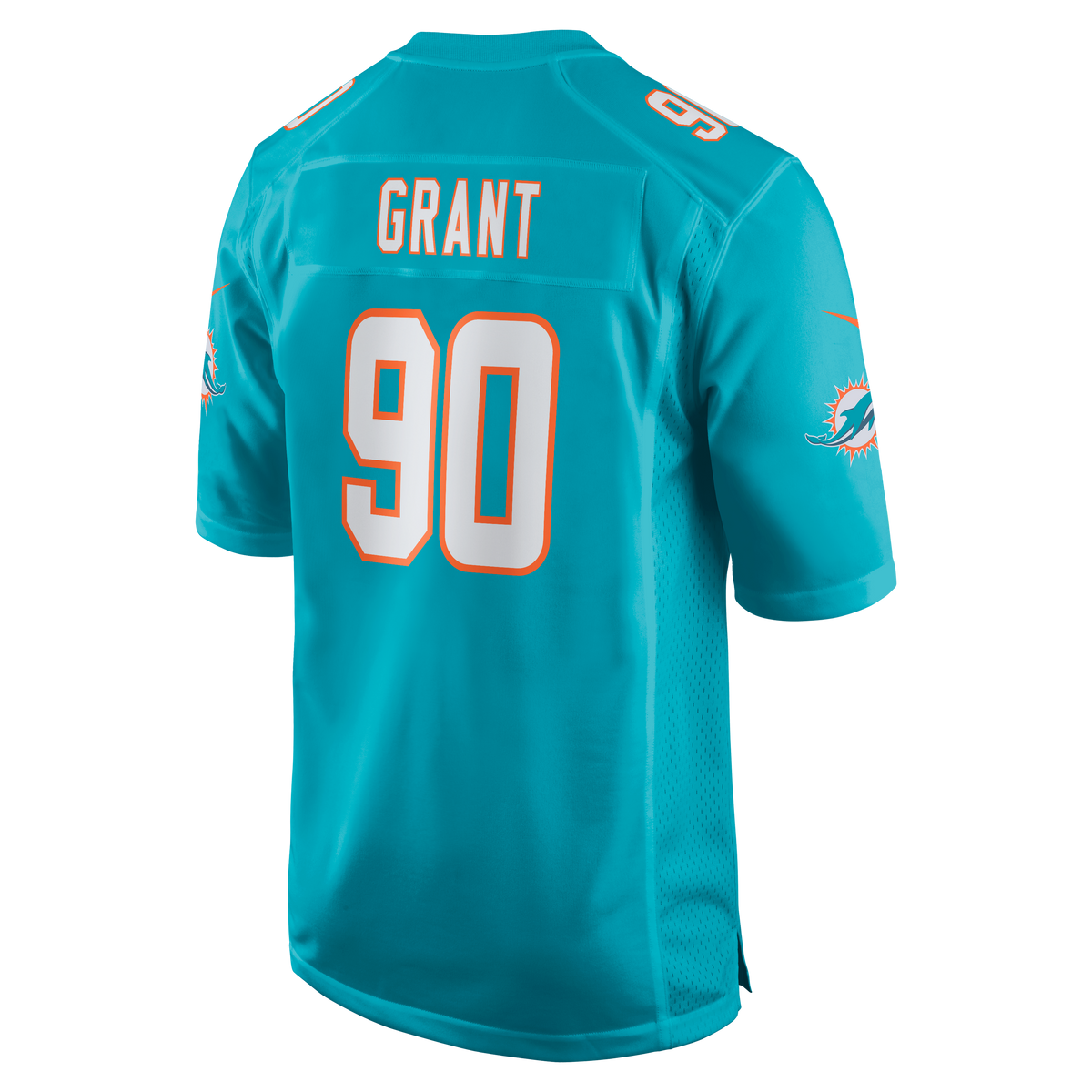 Men's Miami Dolphins Kenneth Grant Aqua Team Jersey