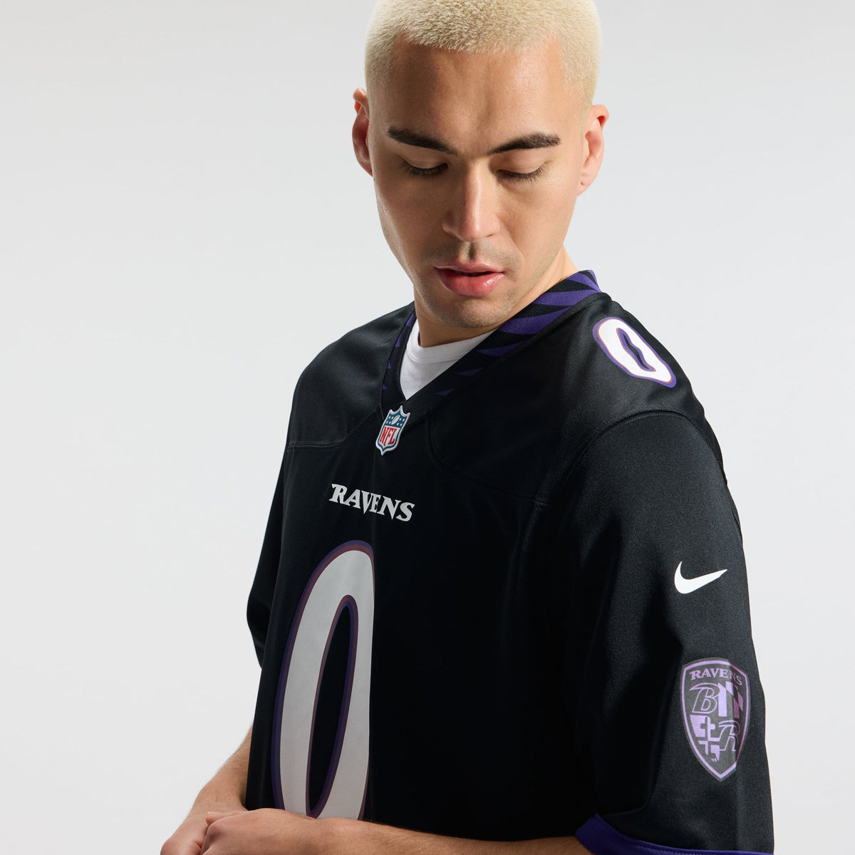 Men's Baltimore Ravens Roquan Smith Black Alternate Jersey