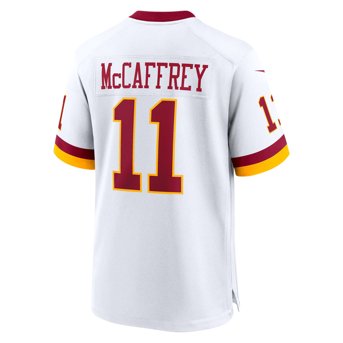 Men's Washington Commanders Luke McCaffrey White Game Super Bowl Era Jersey