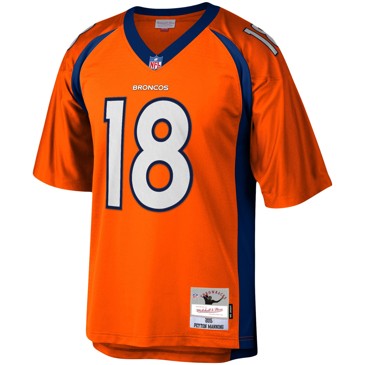 Men's Denver Broncos Peyton Manning Orange Legacy Replica Jersey