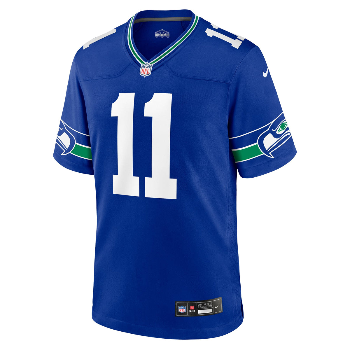 Men's Seattle Seahawks Jaxon Smith Njigba Royal Throwback Player Jersey