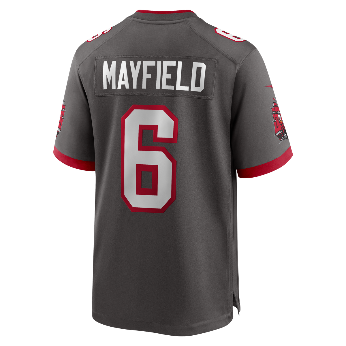 Men's Tampa Bay Buccaneers Baker Mayfield Pewter Alternate Game Player Jersey