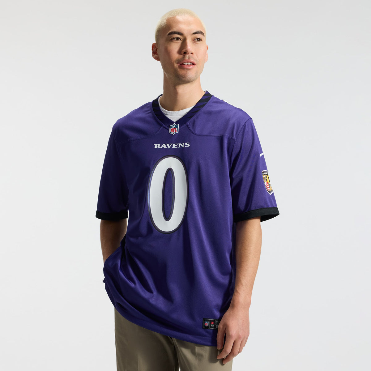 Men's Baltimore Ravens Roquan Smith Purple Team Jersey