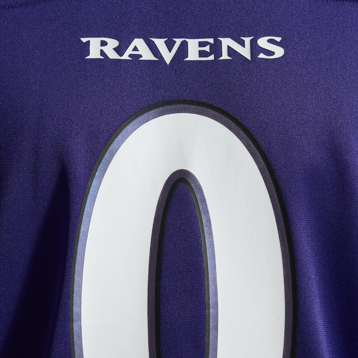 Men's Baltimore Ravens Roquan Smith Purple Team Jersey