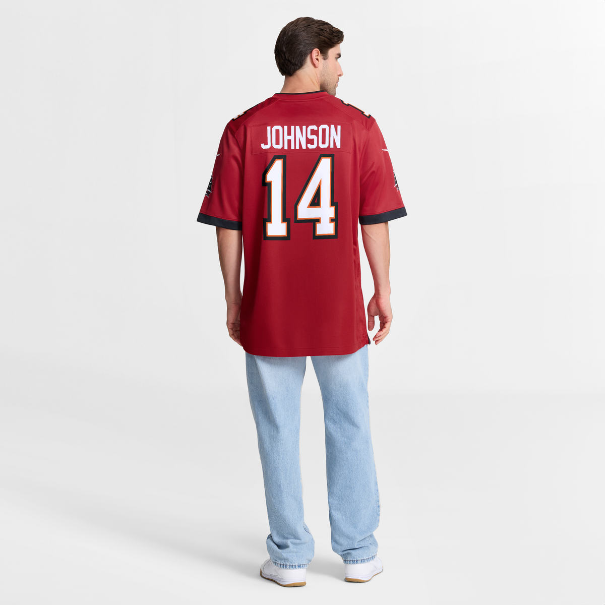 Men's Tampa Bay Buccaneers Brad Johnson Red Game Retired Player Jersey