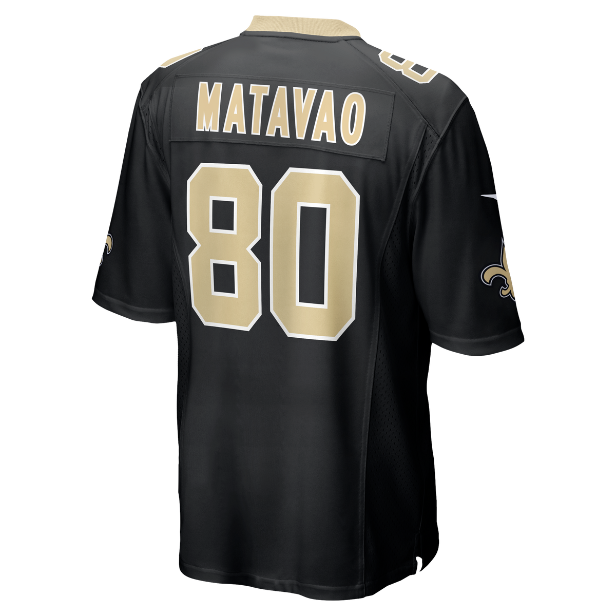 Men's New Orleans Saints Moliki Matavao Black Team Jersey