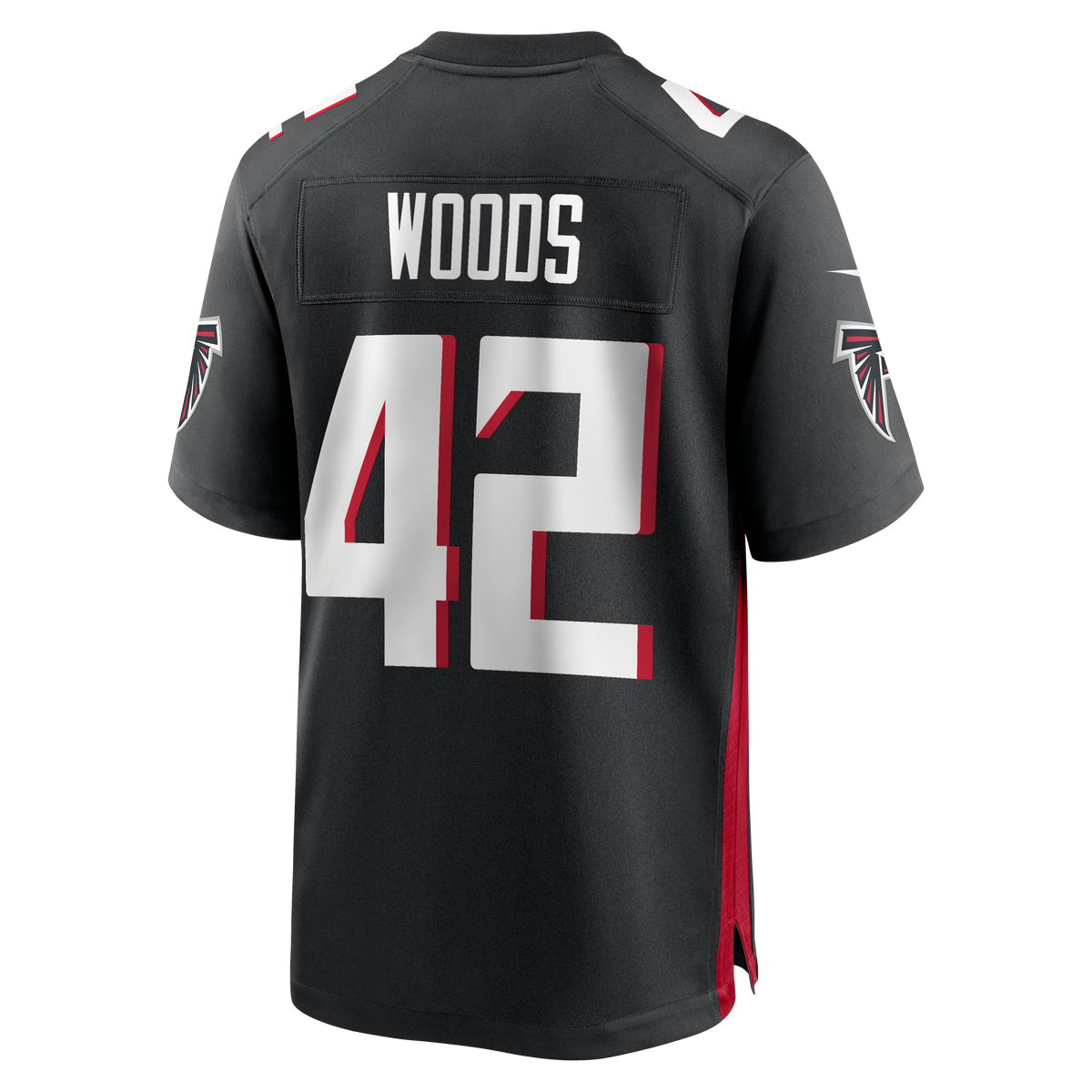 Men's Atlanta Falcons Josh Woods Black Team Jersey