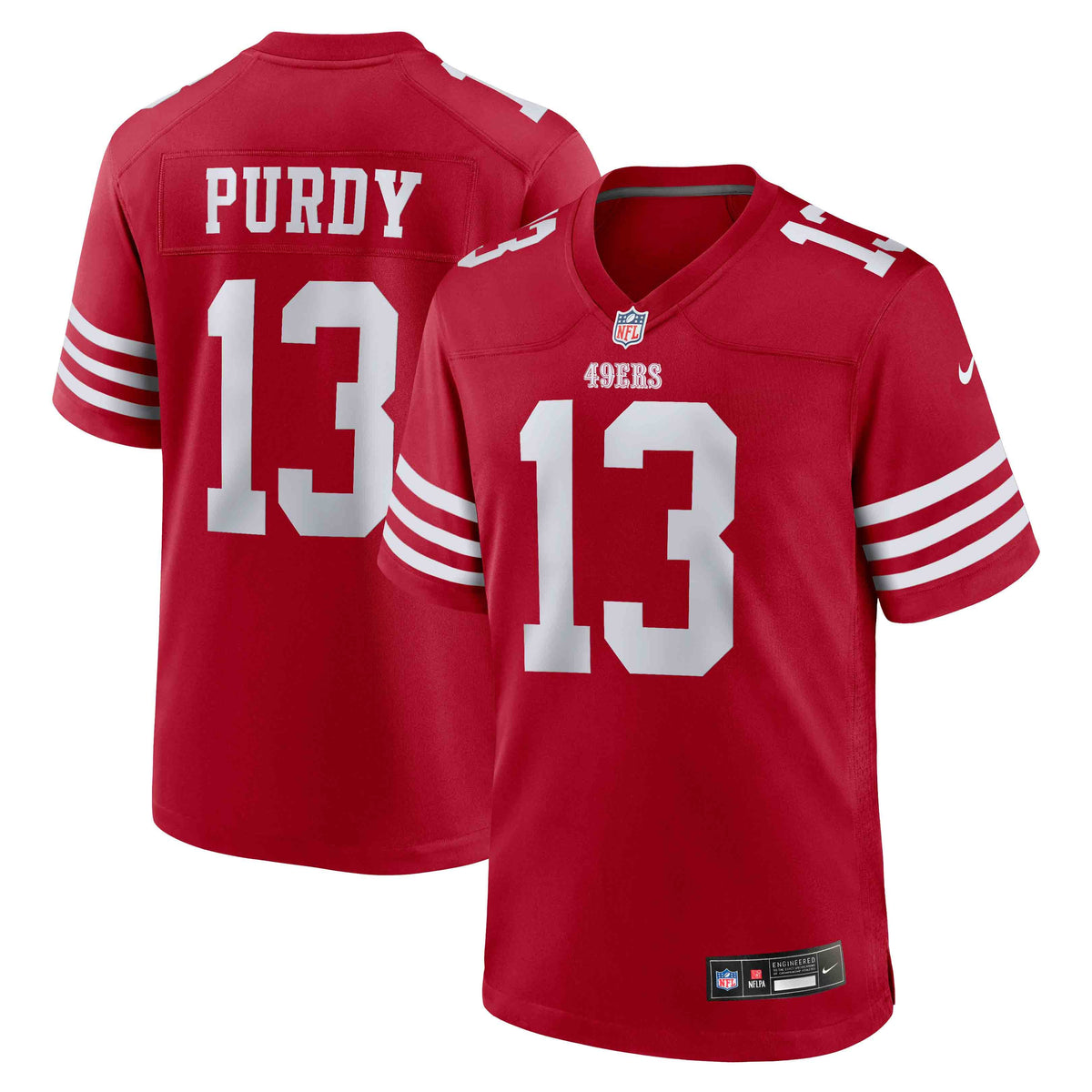 Men's San Francisco 49ers Brock Purdy White Game Player Jersey