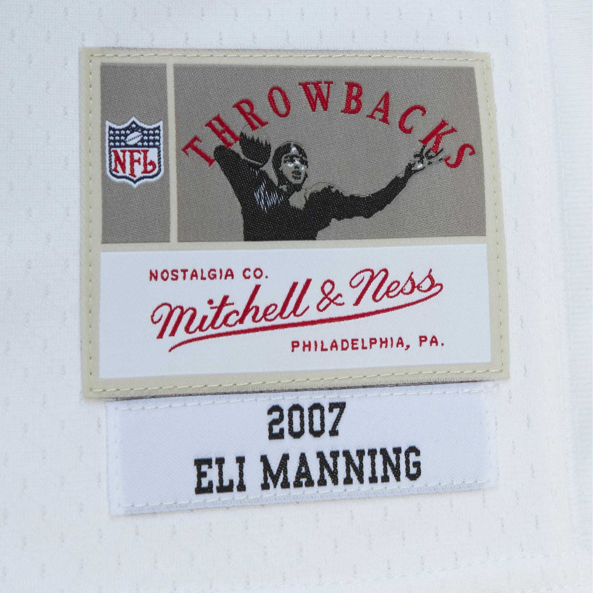 Men's New York Giants Eli Manning White Legacy Replica Jersey