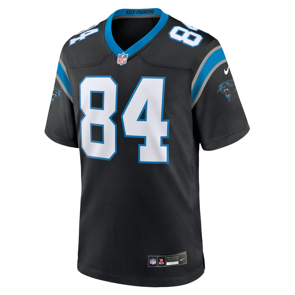 Men's Carolina Panthers Mitchell Evans Black Team Jersey