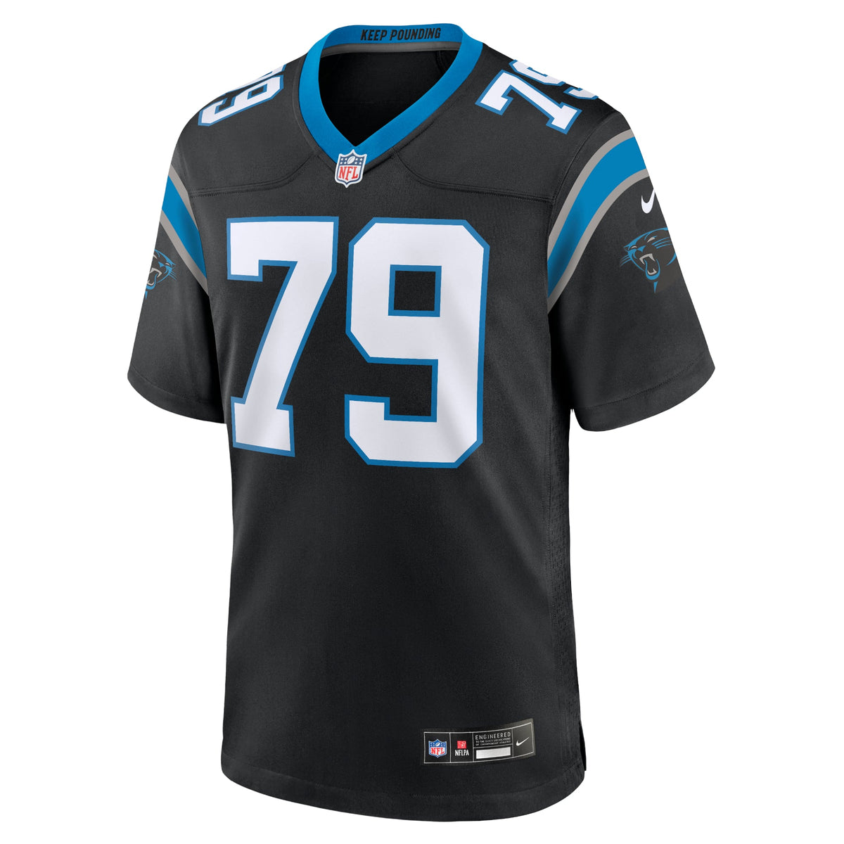 Men's Carolina Panthers Ikem Ekwonu Black Jersey