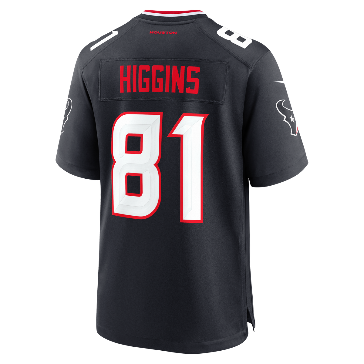 Men's Houston Texans Jayden Higgins Navy Jersey