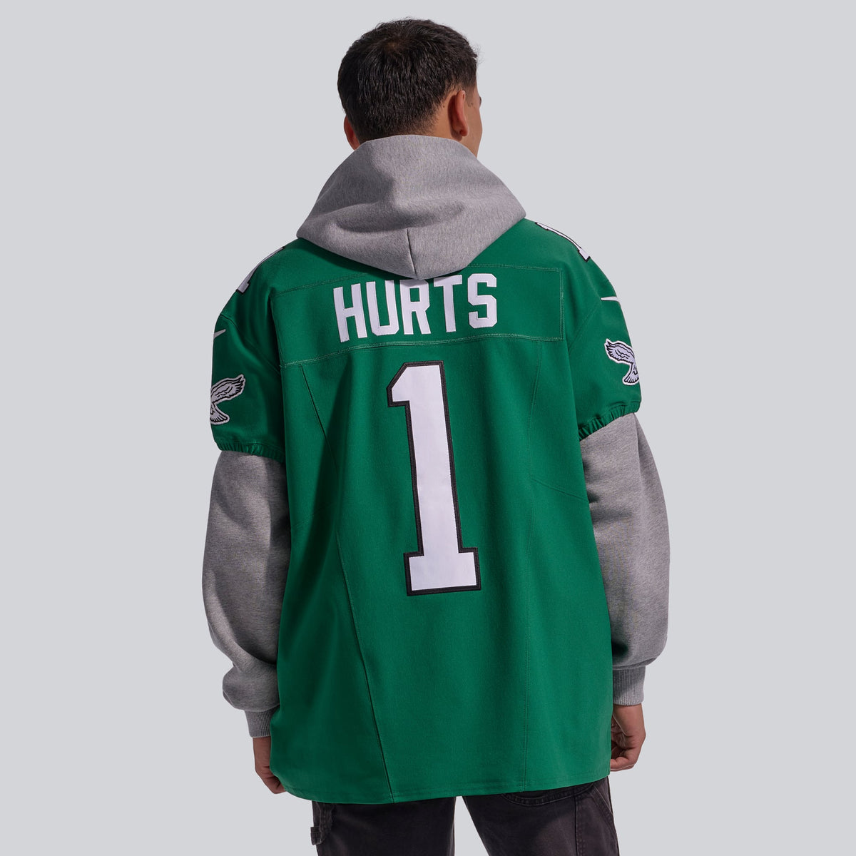 Men's Philadelphia Eagles Jalen Hurts Kelly Green Alternate Elite Jersey