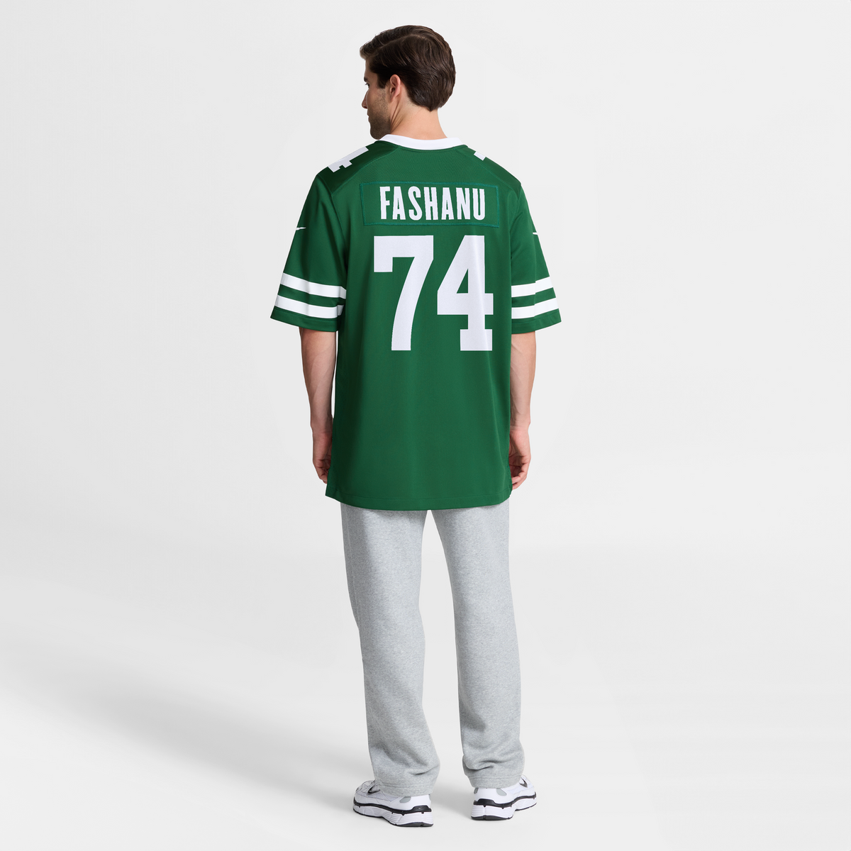 Men's New York Jets Olu Fashanu Gotham Green Player Jersey