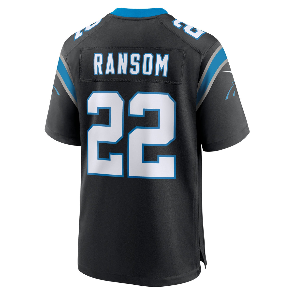 Men's Carolina Panthers Lathan Ransom Black Team Jersey