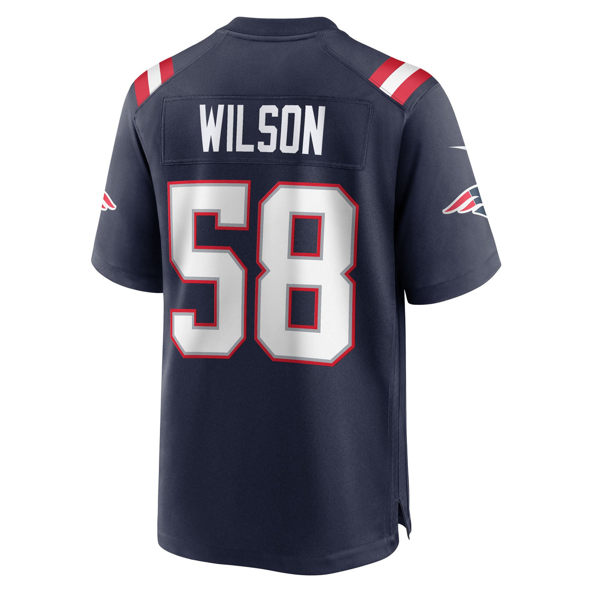 Men's New England Patriots Jared Wilson Navy Team Jersey