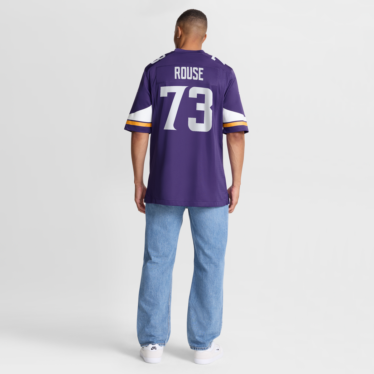 Men's Minnesota Vikings Walter Rouse Purple Team Jersey