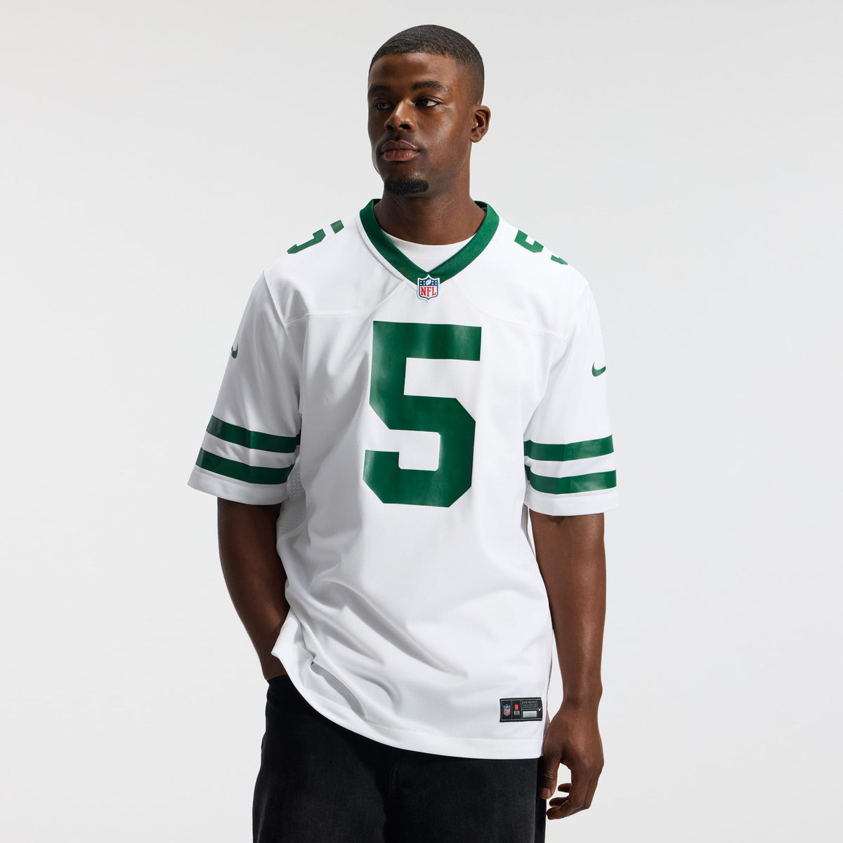 Men's New York Jets Garrett Wilson Legacy White Jersey