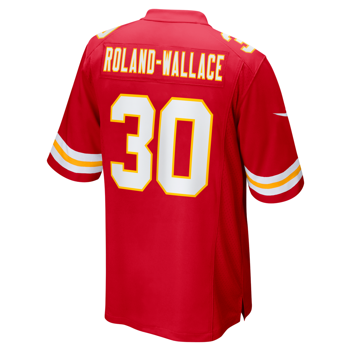 Men's Kansas City Chiefs Chris Roland Wallace Red Jersey
