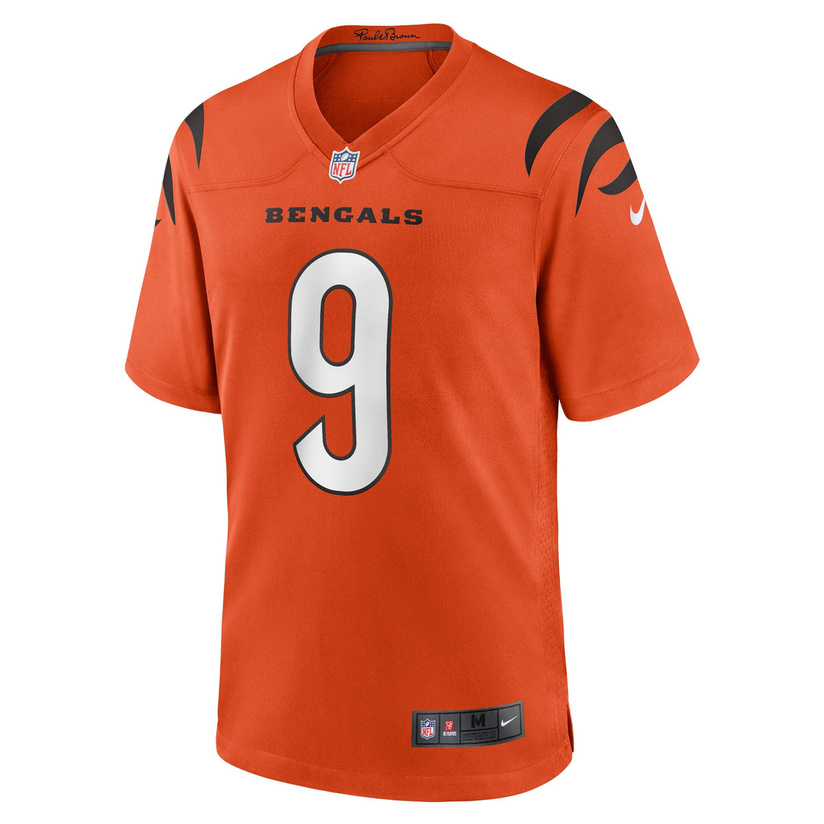 Men's Cincinnati Bengals Joe Burrow Orange Alternate Jersey