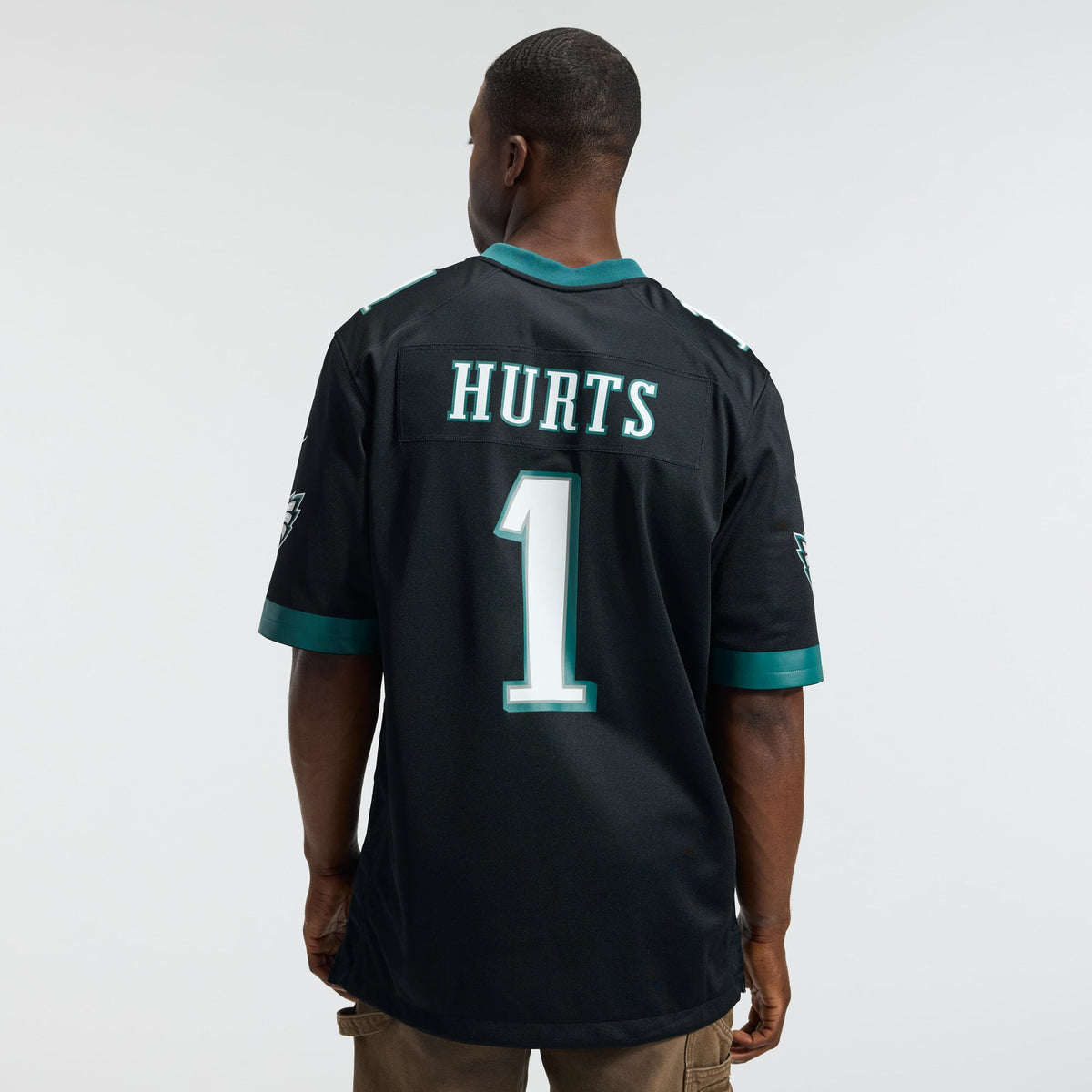 Men's Philadelphia Eagles Jalen Hurts Black Alternate Jersey