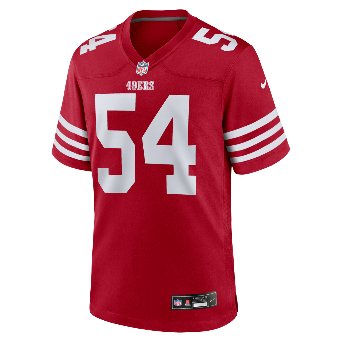Men's San Francisco 49ers Fred Warner White Player Jersey