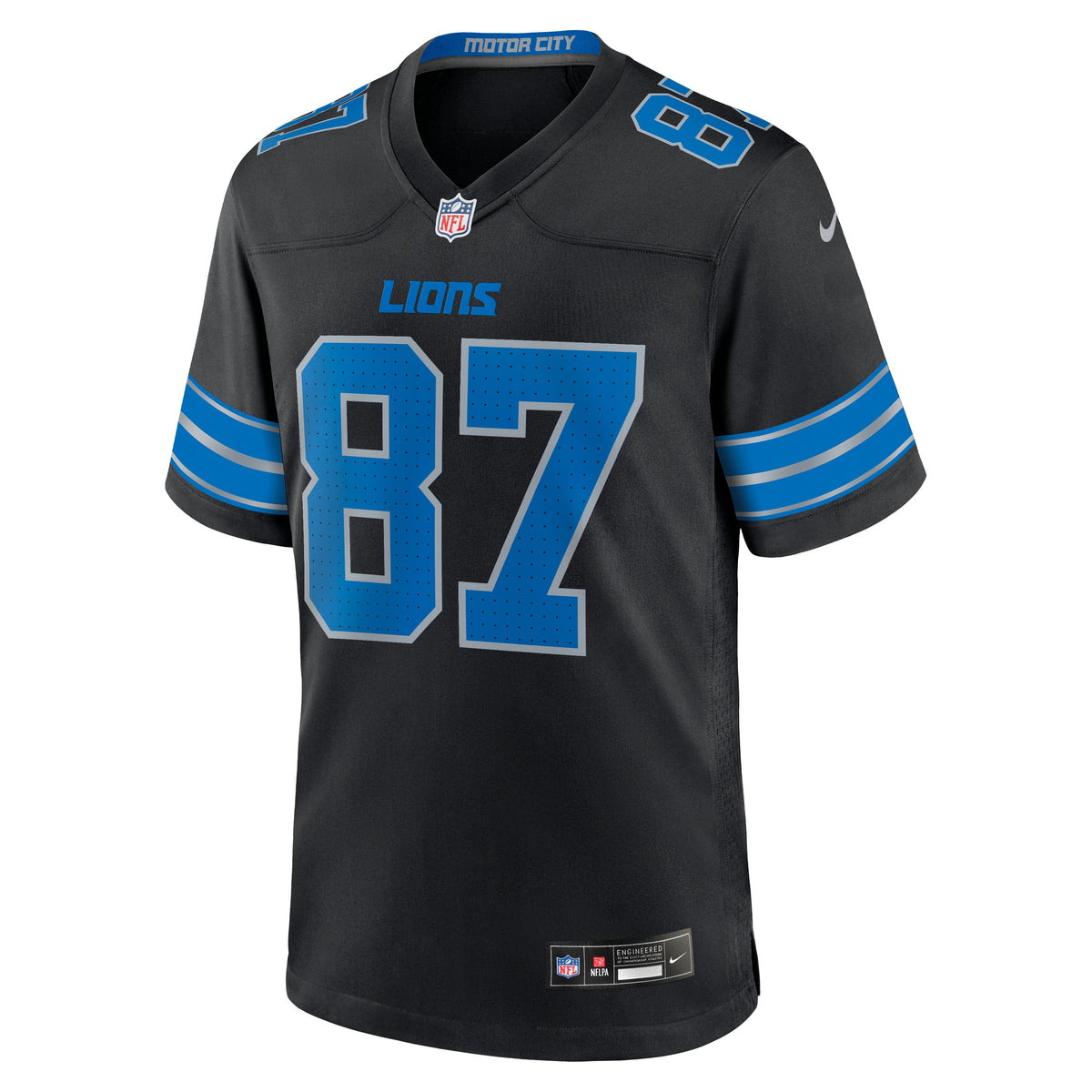Men's Detroit Lions Sam LaPorta Black 2nd Alternate Jersey