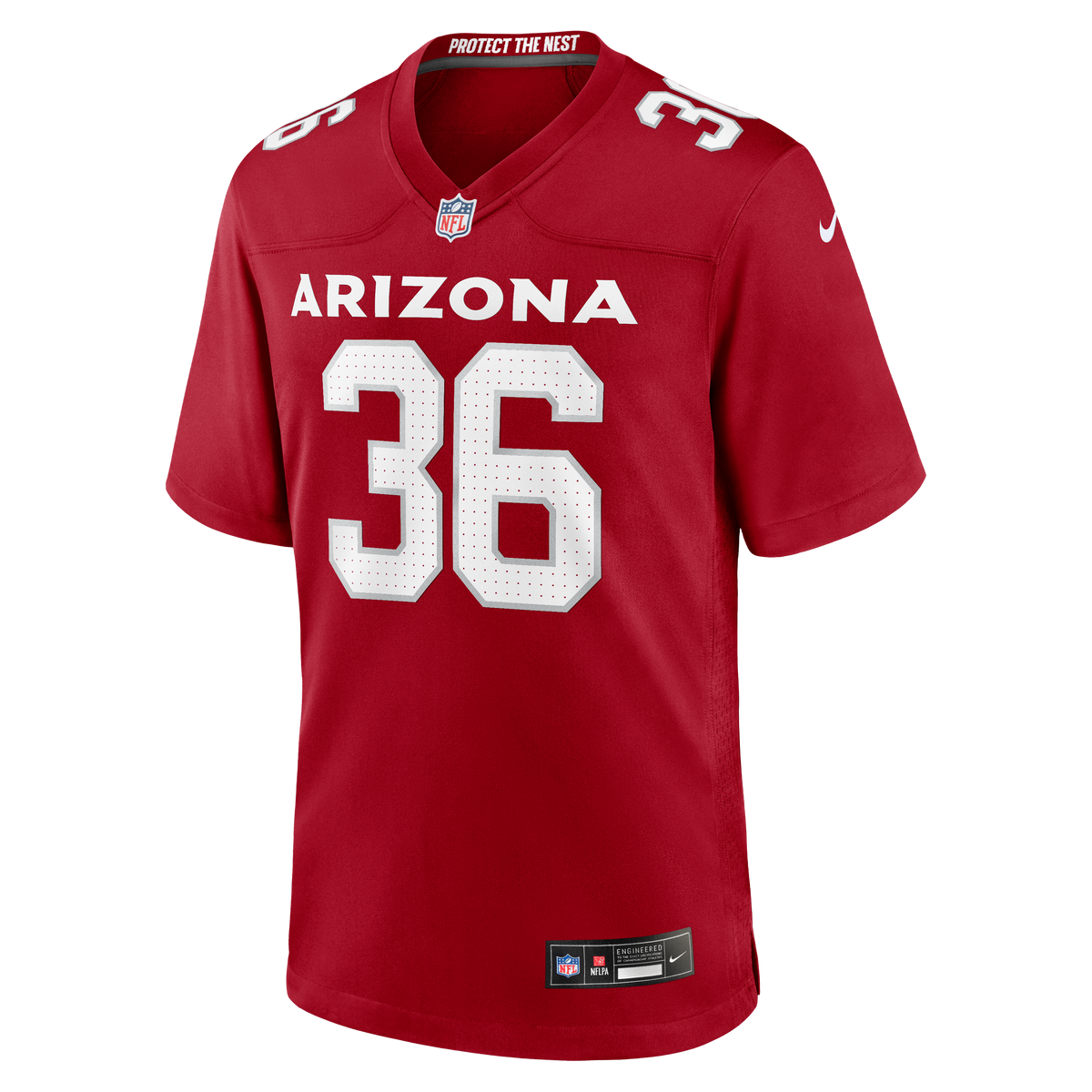 Men's Arizona Cardinals Kitan Crawford Cardinal Team Jersey