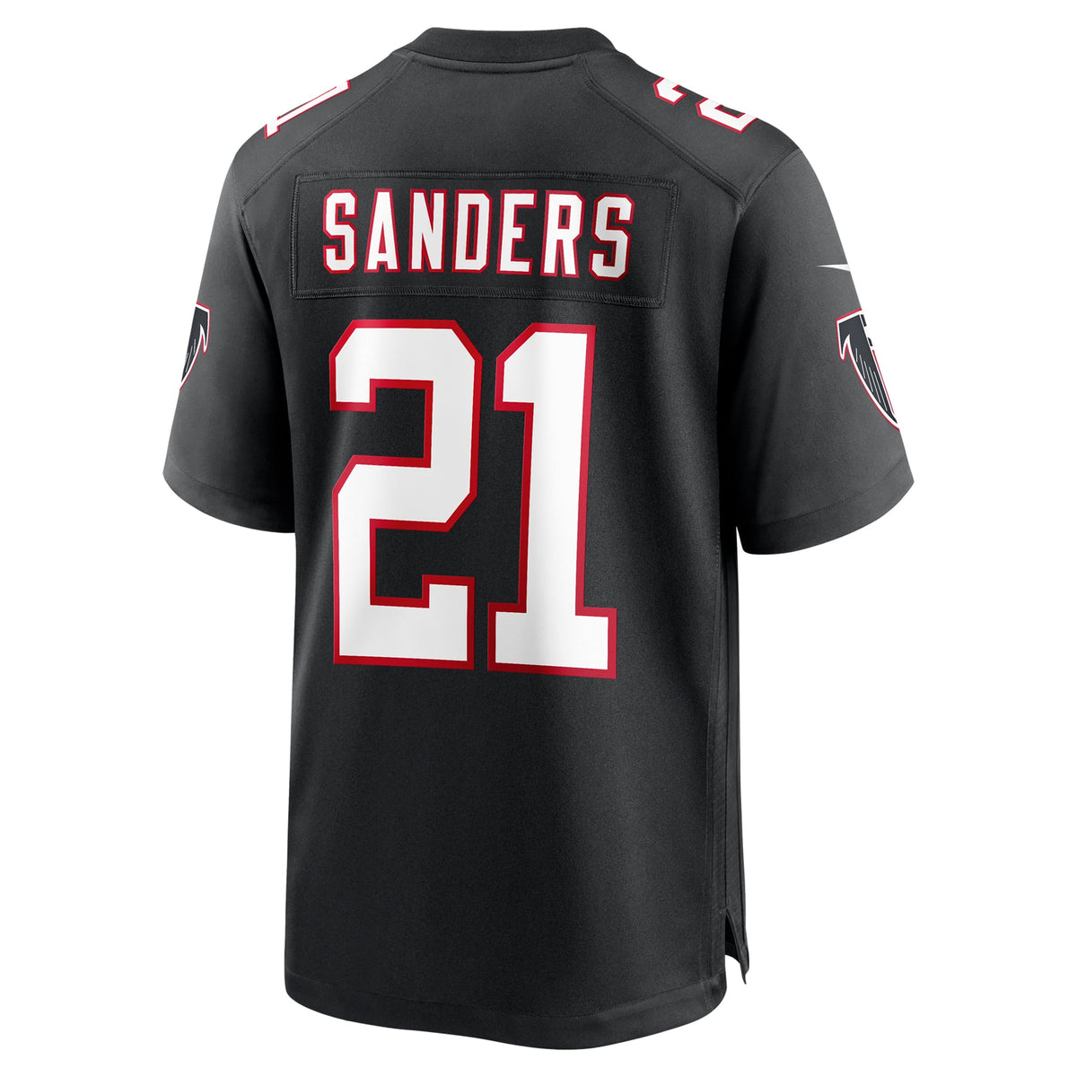 Men's Atlanta Falcons Deion Sanders Black Retired Player Alternate Jersey