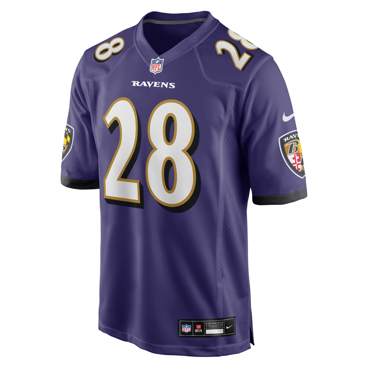 Men's Baltimore Ravens Taven Bryan Purple Team Jersey