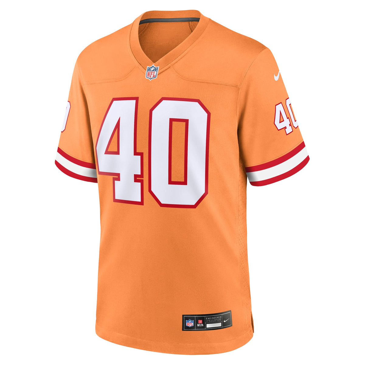 Men's Tampa Bay Buccaneers Mike Alstott Orange Throwback Jersey