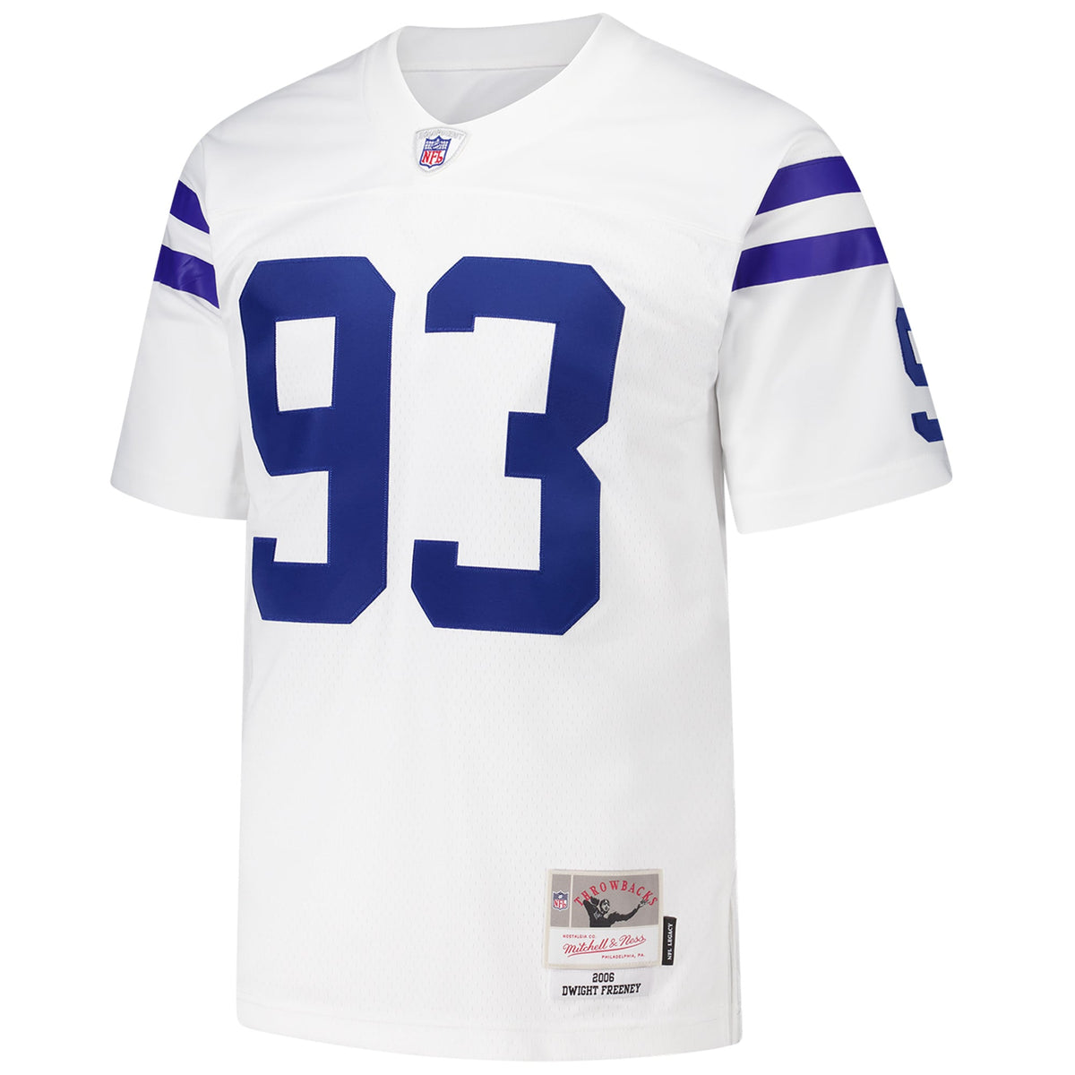Men's Indianapolis Colts Dwight Freeney White 2006 Legacy Replica Jersey