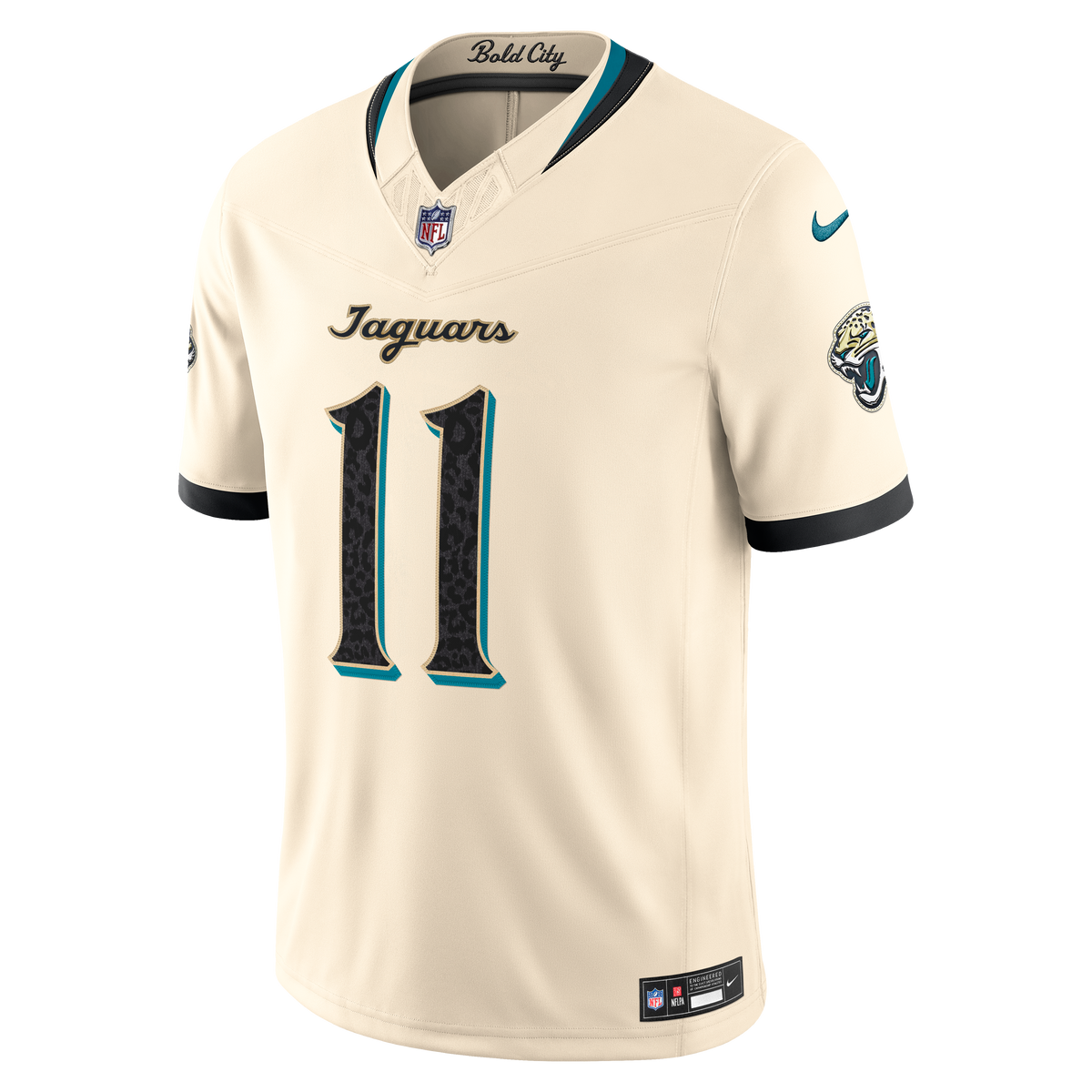 Men's Jacksonville Jaguars Parker Washington Natural 2026 Rivalries Collection Stitched Jersey