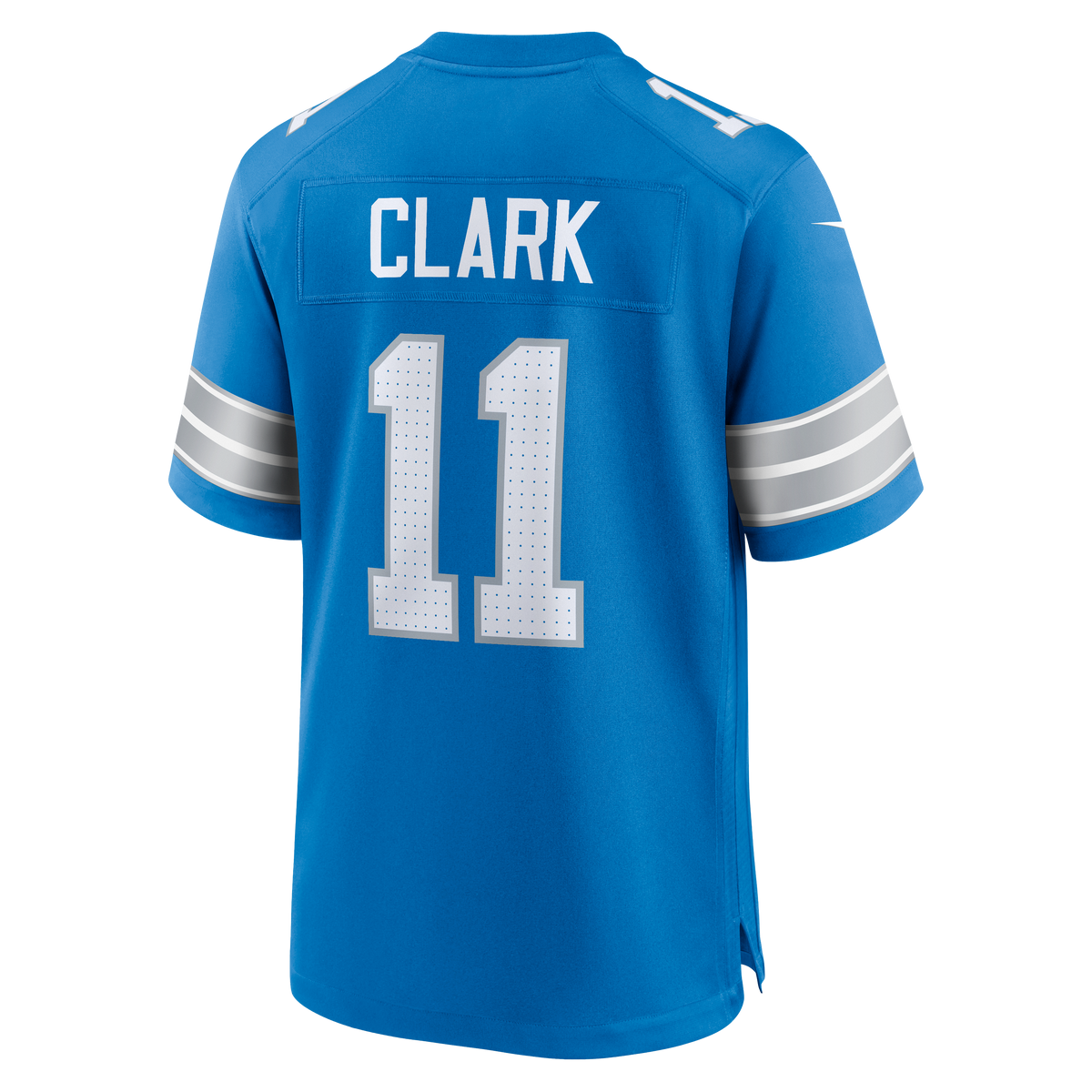 Men's Detroit Lions Damone Clark Blue Team Jersey