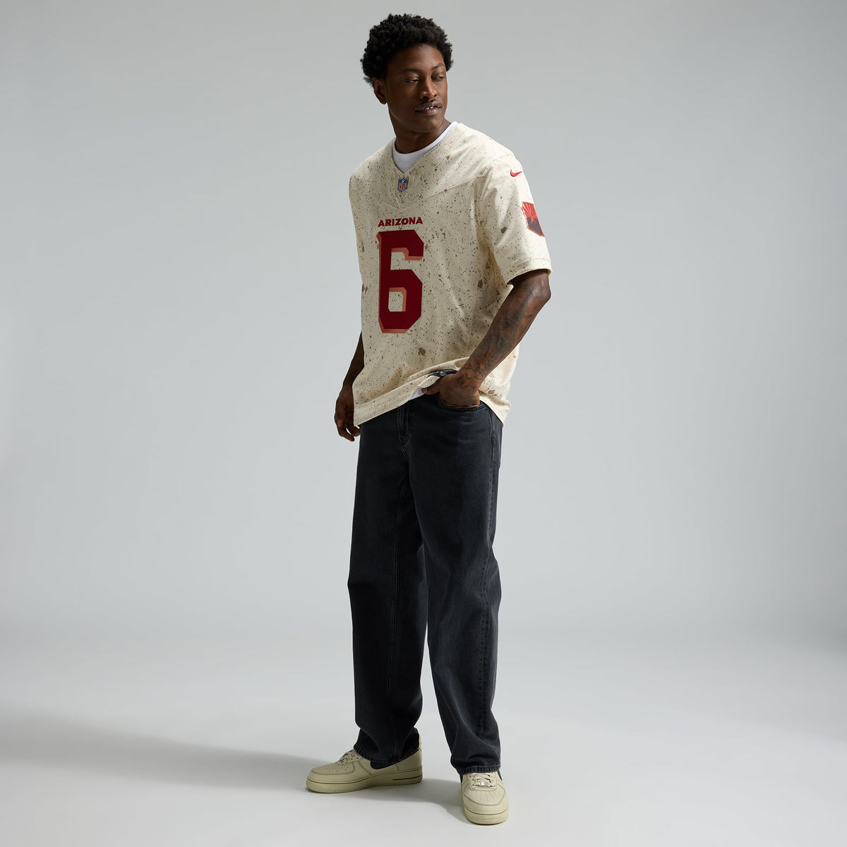Men's Arizona Cardinals James Conner Natural Rivalries Collection Stitched Jersey