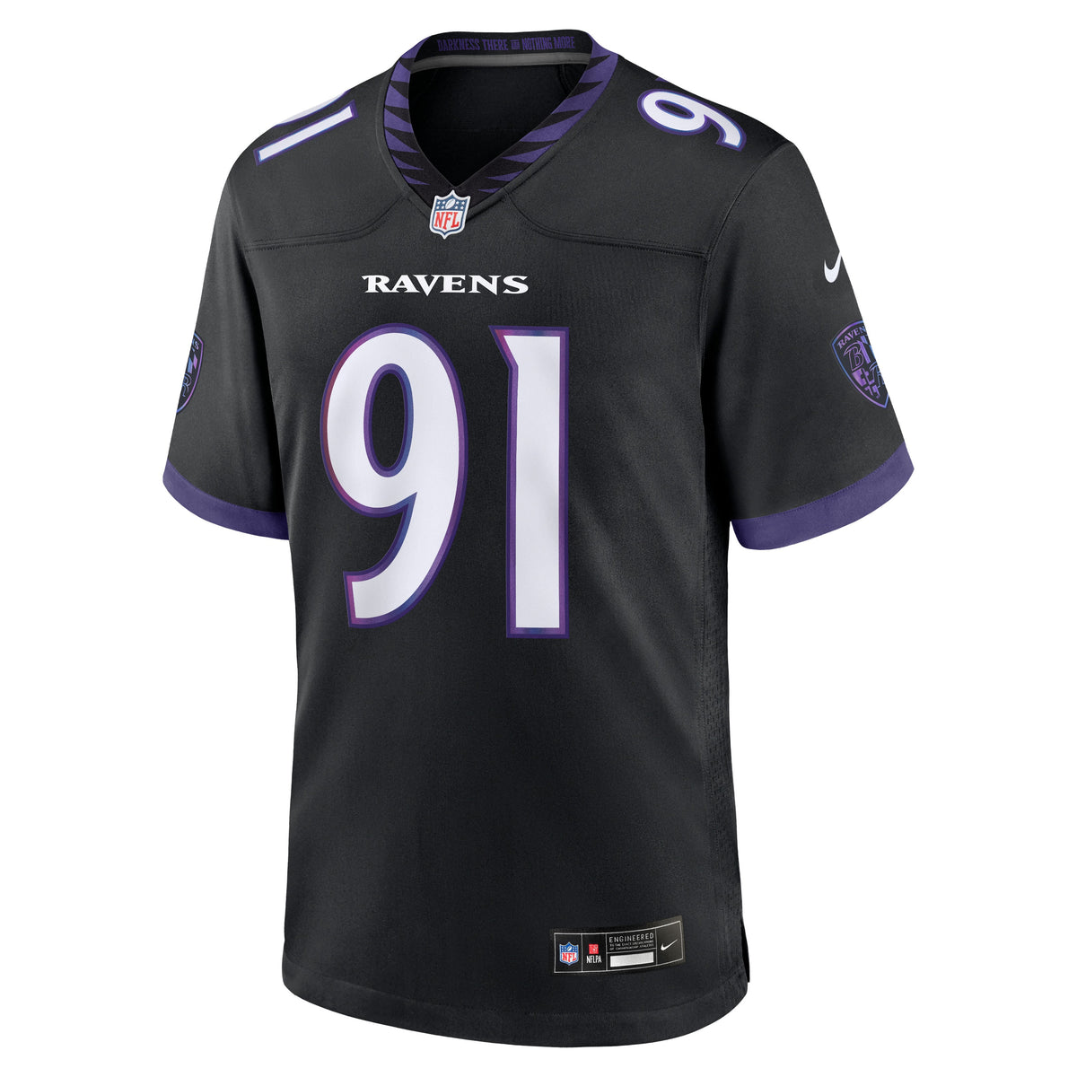 Men's Baltimore Ravens Trey Hendrickson Black Alternate Jersey