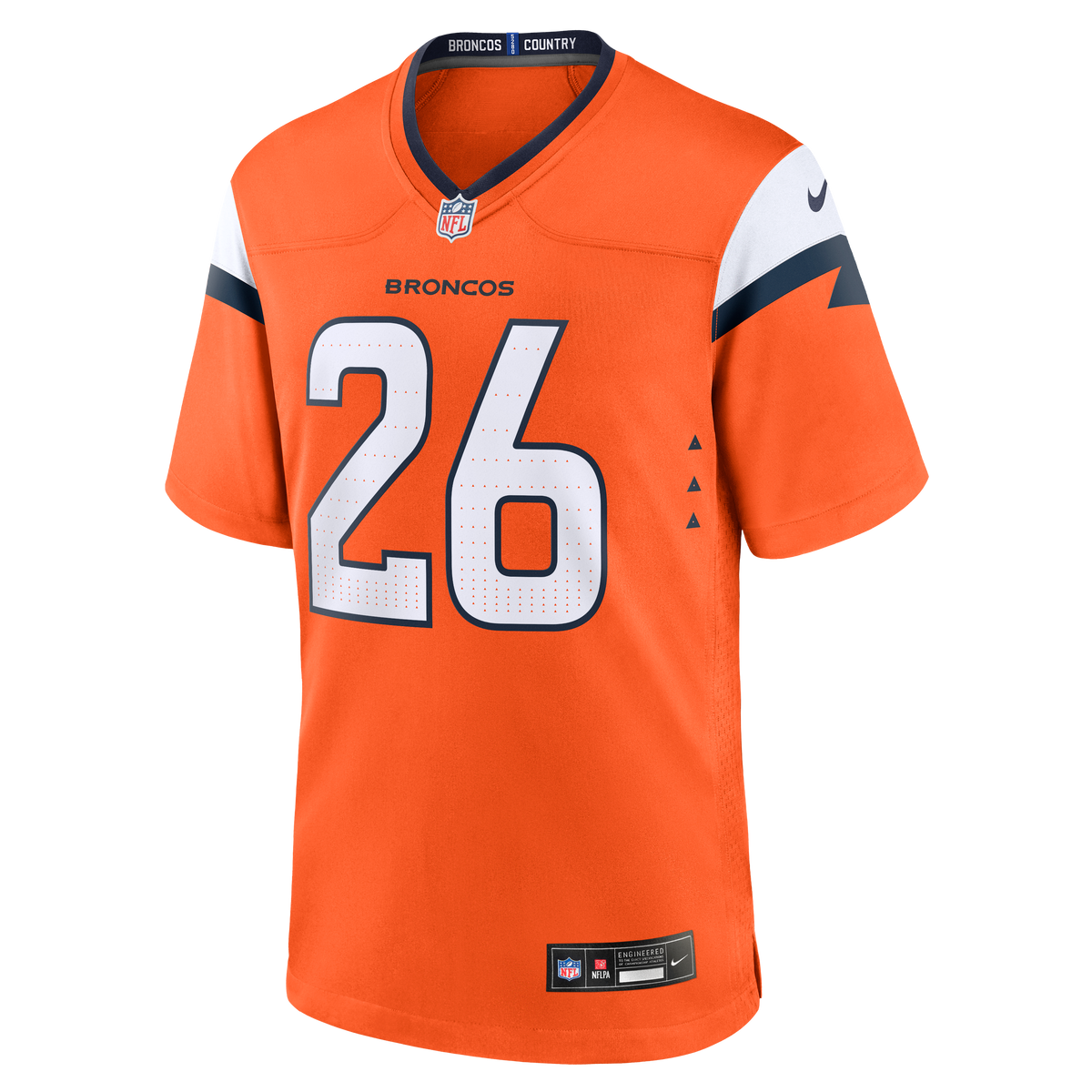 Men's Denver Broncos Devon Key Orange Team Jersey