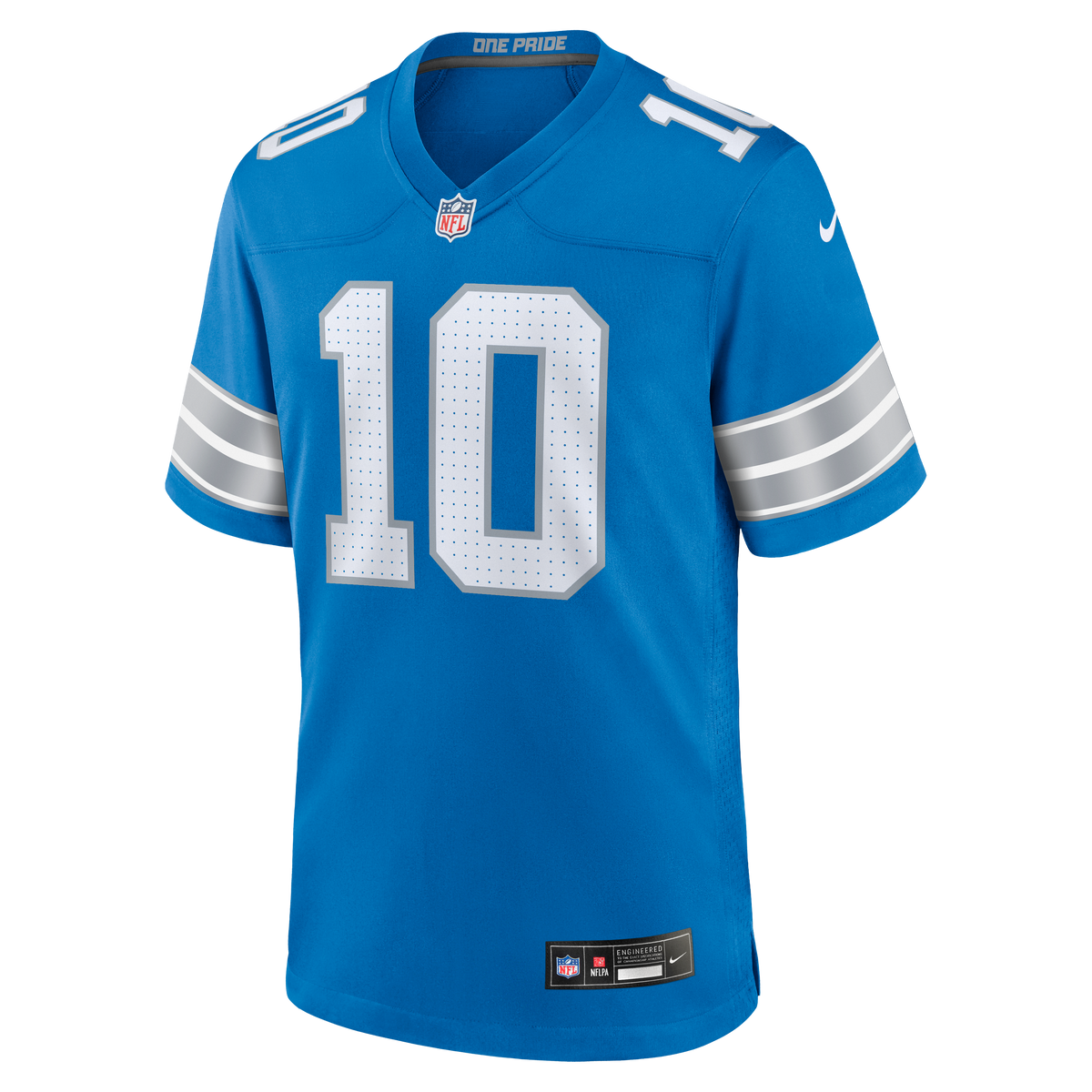 Men's Detroit Lions Isiah Pacheco Blue Team Jersey