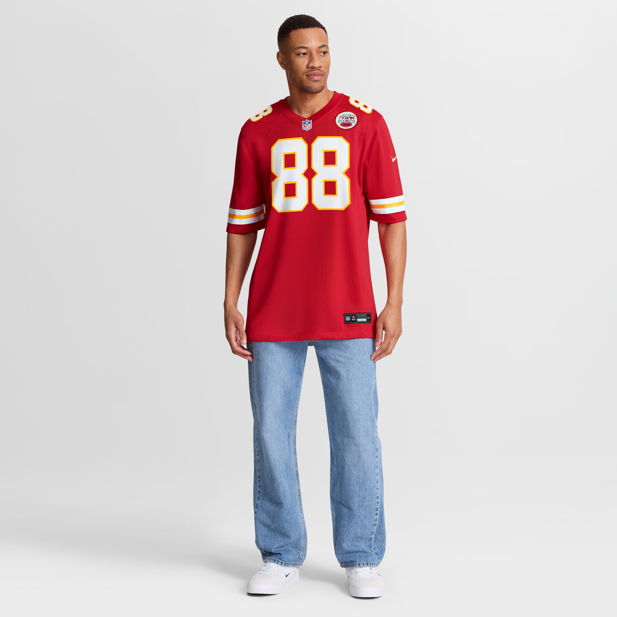 Men's Kansas City Chiefs Jake Briningstool Red Team Jersey