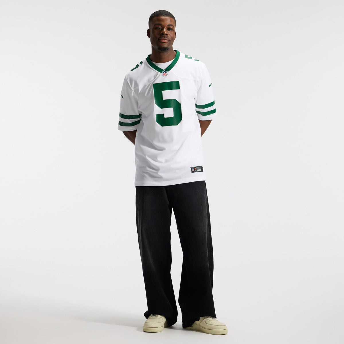 Men's New York Jets Garrett Wilson Legacy White Jersey