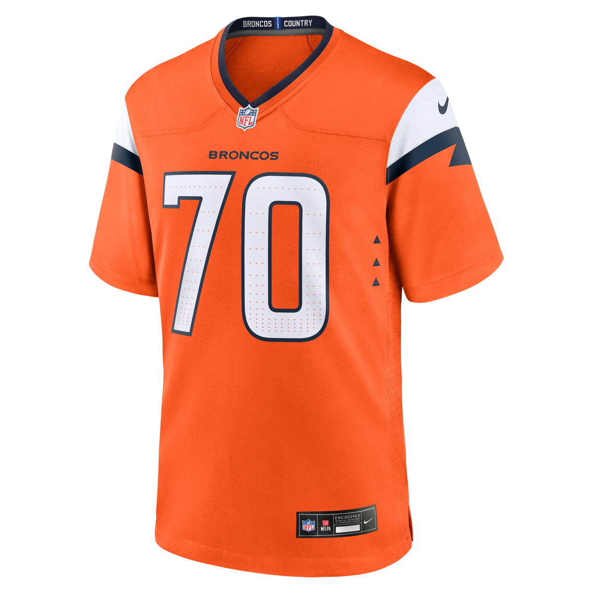 Men's Denver Broncos Marques Cox Orange Team Jersey