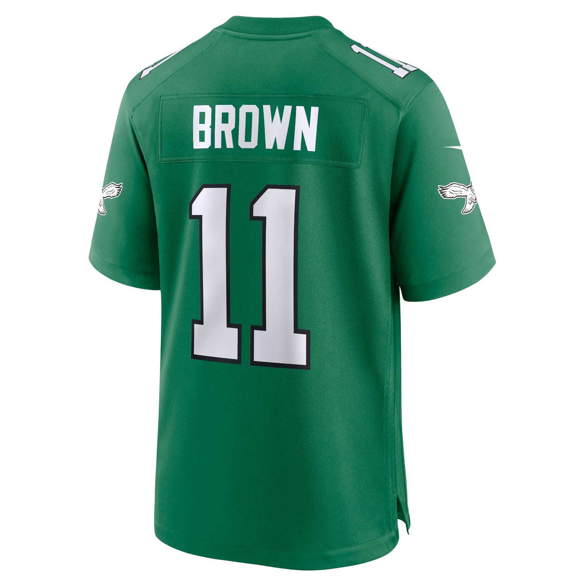 Men's Philadelphia Eagles A J Brown Midnight Green Team Jersey