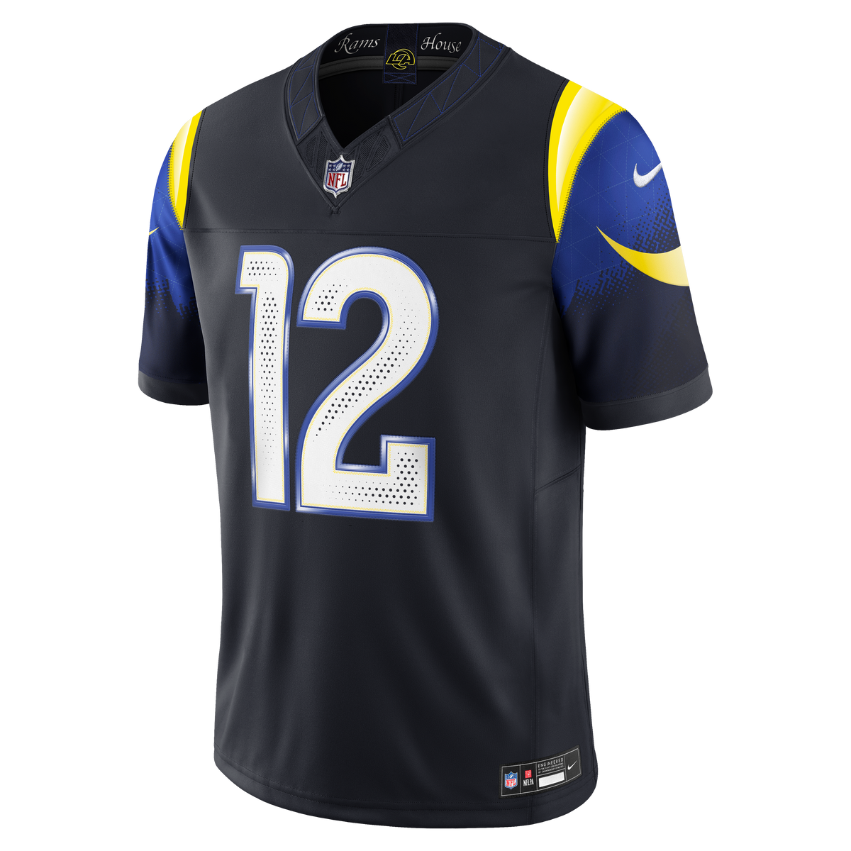 Men's Los Angeles Rams Puka Nacua Dark Blue Rivalries Collection Stitched Jersey