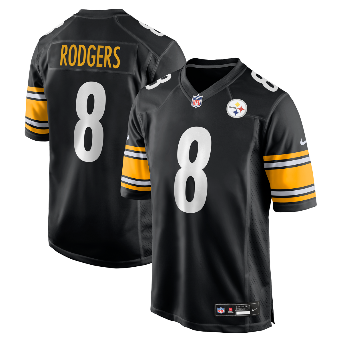 Men's Pittsburgh Steelers Aaron Rodgers Gold Alternate 1933 Throwback Jersey