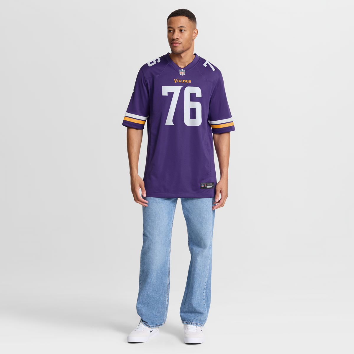 Men's Minnesota Vikings Will Fries Purple Team Jersey