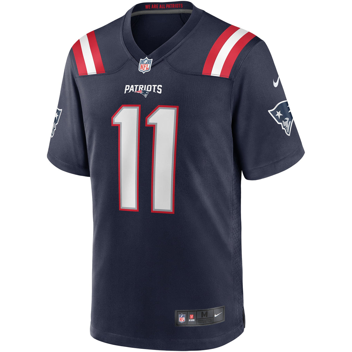 Men's New England Patriots Drew Bledsoe Navy Game Retired Player Jersey