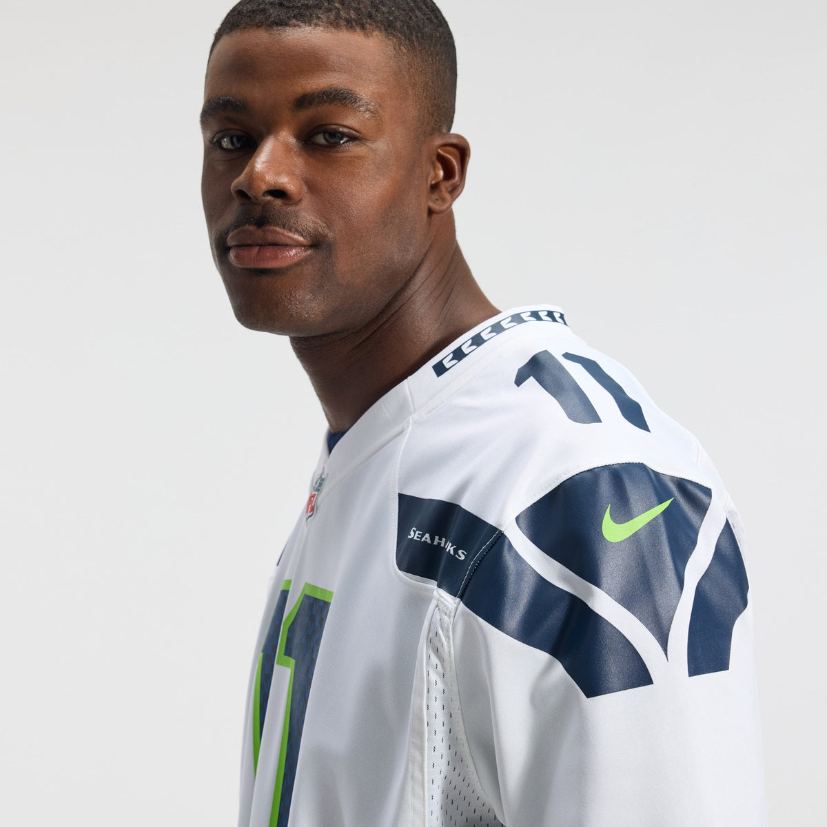 Men's Seattle Seahawks Jaxon Smith Njigba Royal Throwback Player Jersey