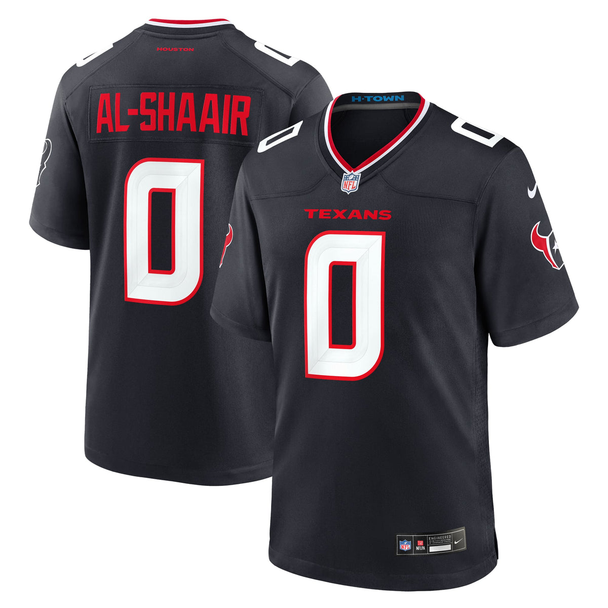 Men's Houston Texans Azeez Al Shaair Red Alternate Jersey