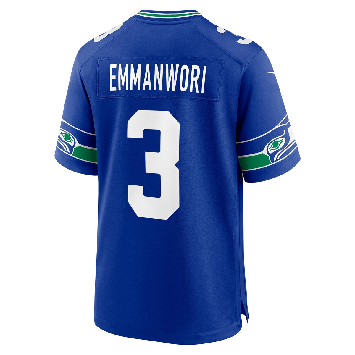 Men's Seattle Seahawks Nick Emmanwori Royal Alternate Game Player Jersey